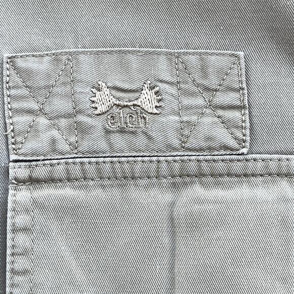 Austrian Elch Button Down Cotton Long Sleeve Tan Shirt Mens Outdoor Roll Tab - Picture 5 of 6